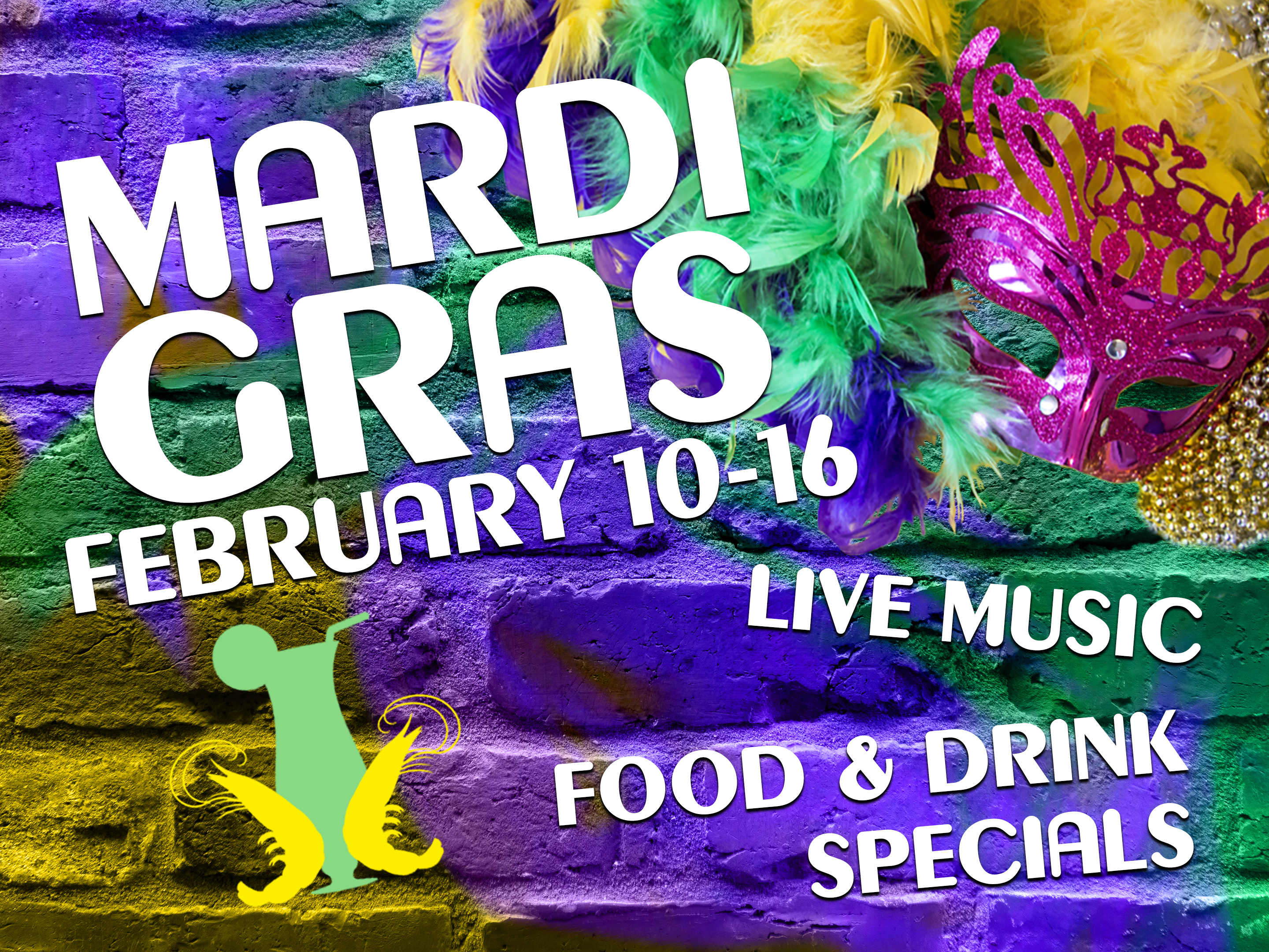 Mardi Gras at Bourbon Street Blues and Boogie Bar!