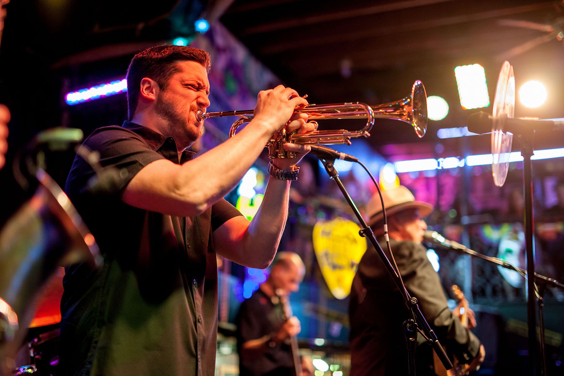 Trumpet Player at Bourbon Street Blues and Boogie Bar