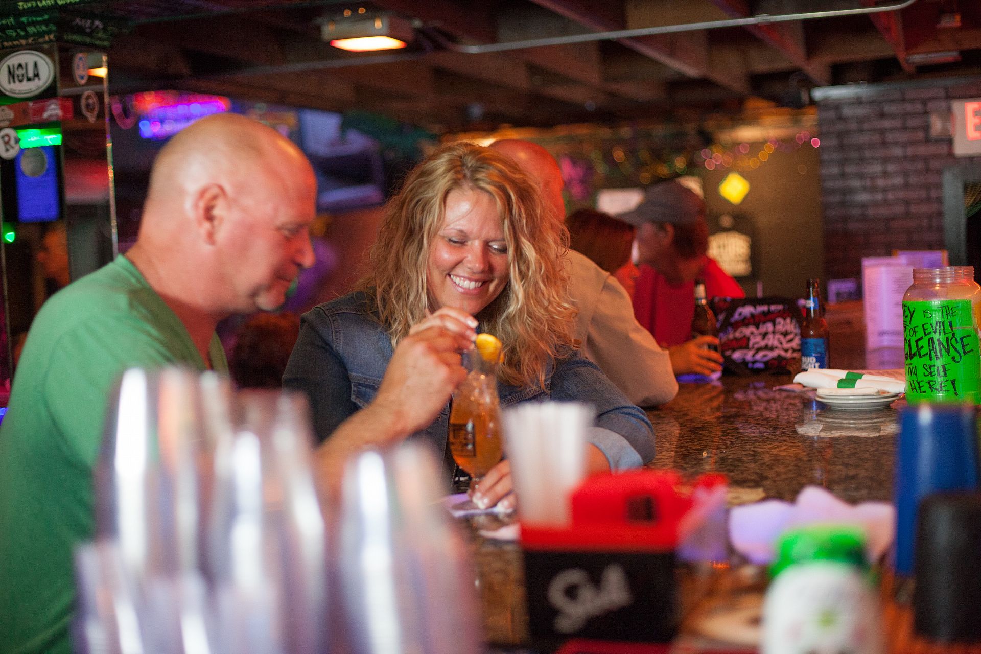 Couple at Bourbon Street Blues and Boogie Bar in Nashville, TN