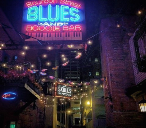 This is a picture of Bourbon Street and Blues Blues and Boogie Bar.